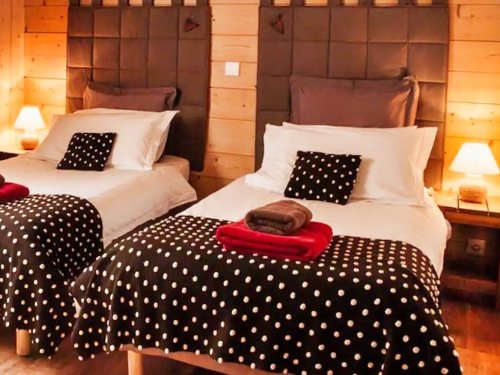 All the bedrooms are spacious at Chalet Le Prele